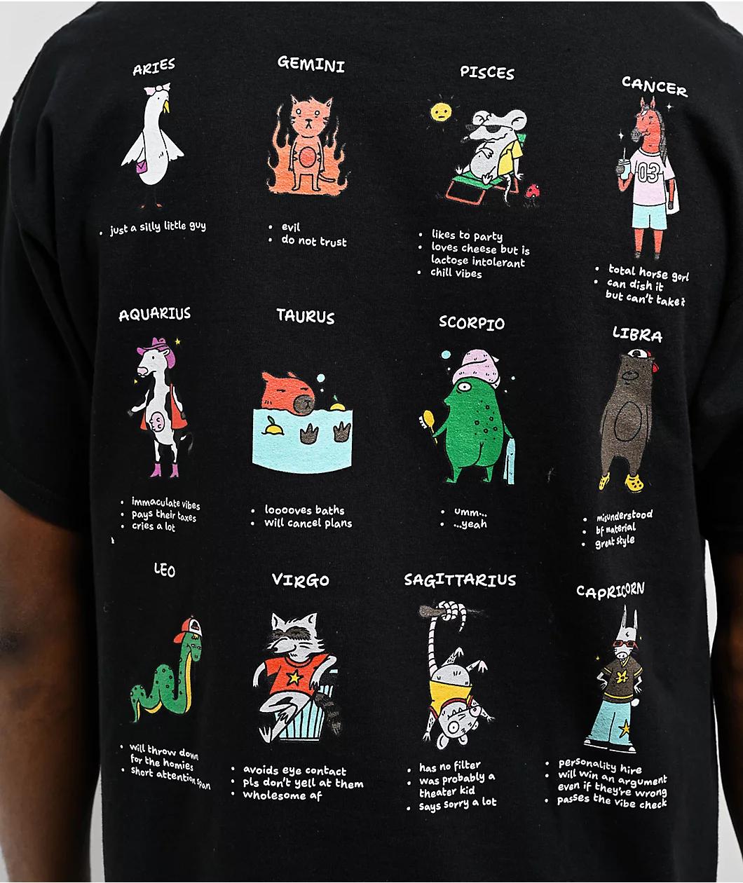 A.LAB What's Ur Sign Black T-Shirt Product Image