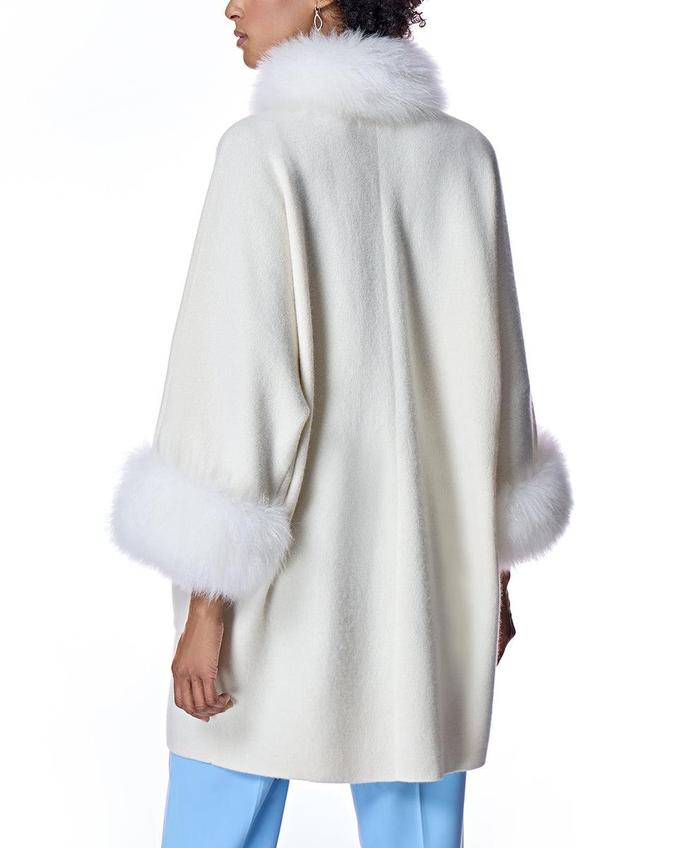 Cashmere Kimono with Cashmere Goat Trim Product Image