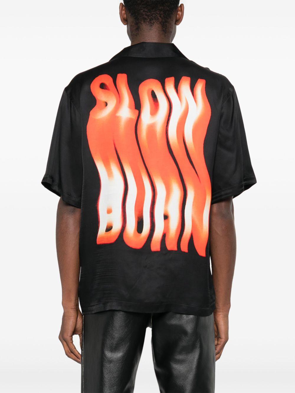 slogan-print shirt Product Image