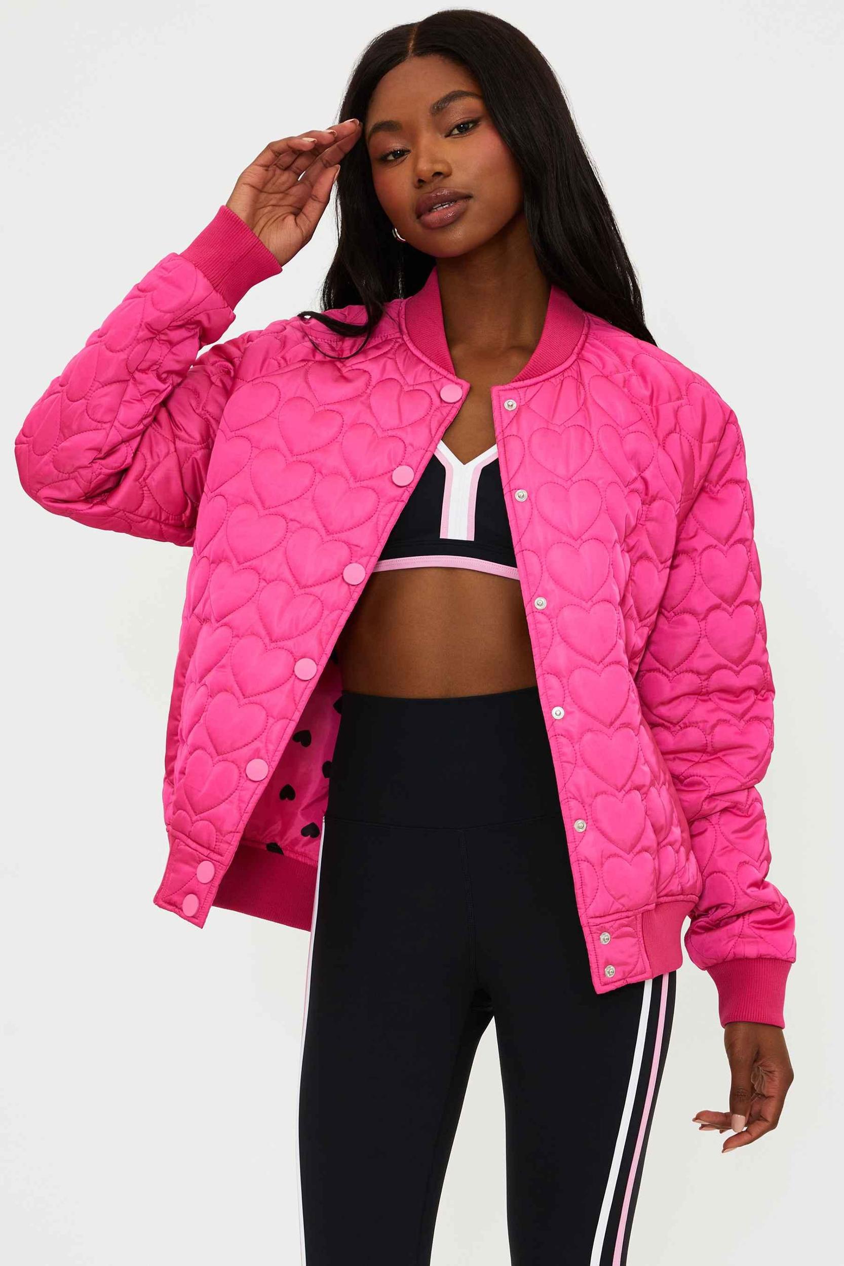 Flight Jacket Fuchsia Heart Product Image