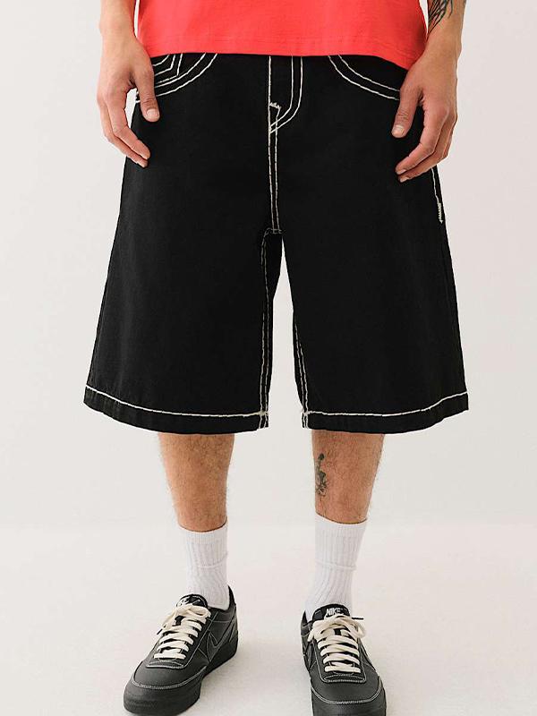 Men's Street Loose Fit Denim Shorts Product Image