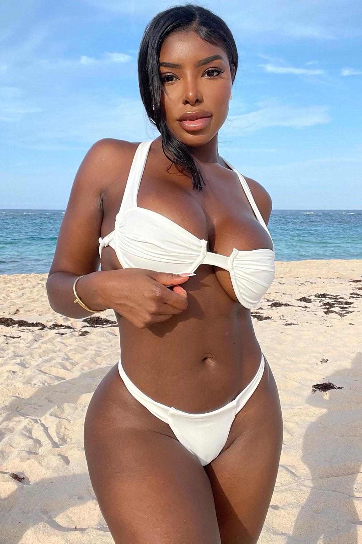 Dayclubs In Tulum 2 Piece Bikini - White Product Image
