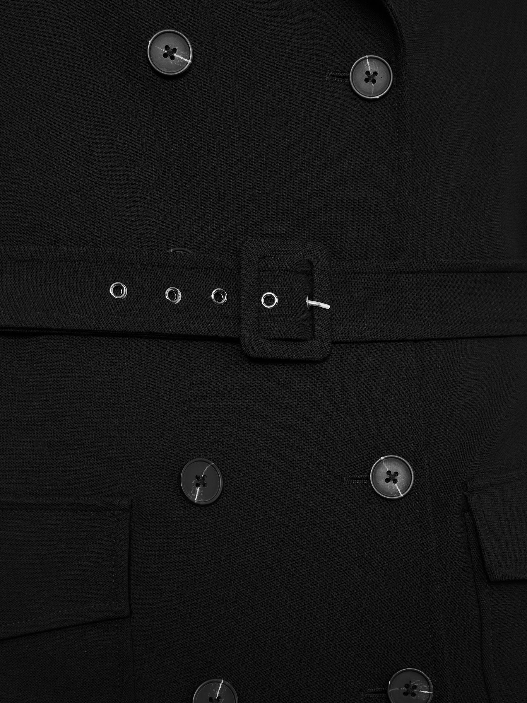 Belted Utility Jumpsuit in Black Product Image