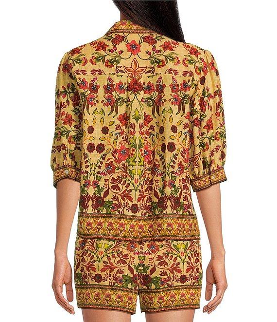 A Loves A Woven Floral Print High Rise Tassel Tie Coordinating Shorts Product Image