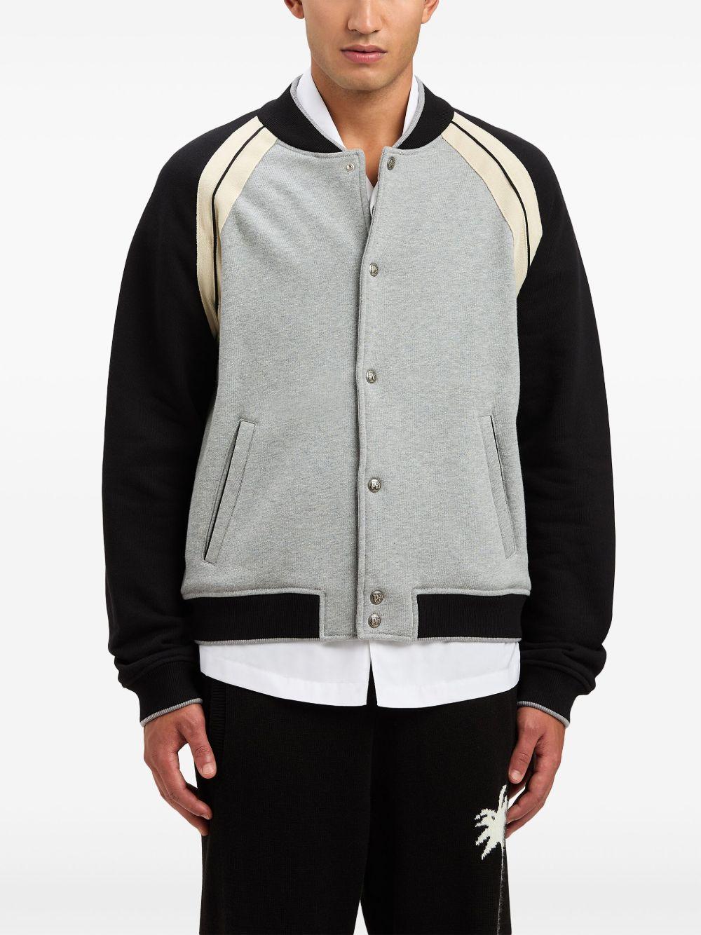 logo-print cotton varsity jacket  Product Image