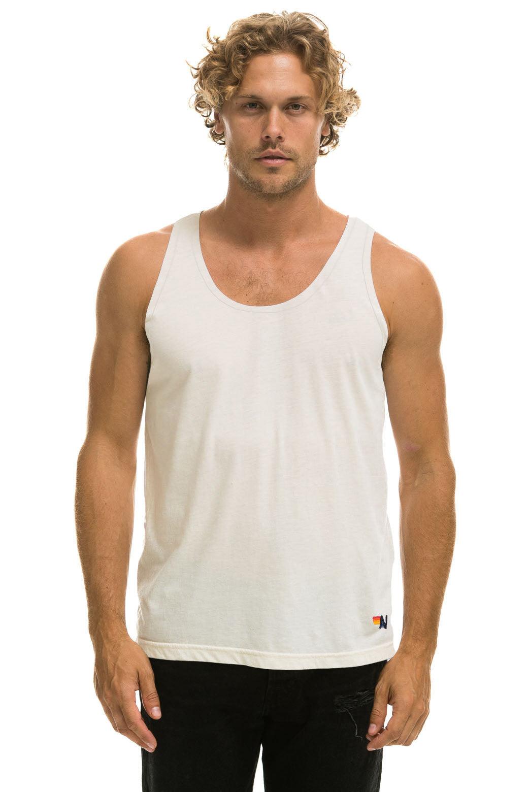 MEN'S BASIC TANK - VINTAGE WHITE Male Product Image