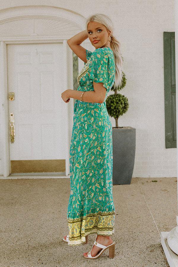 Summer Evening Breeze Floral Wrap Dress Product Image