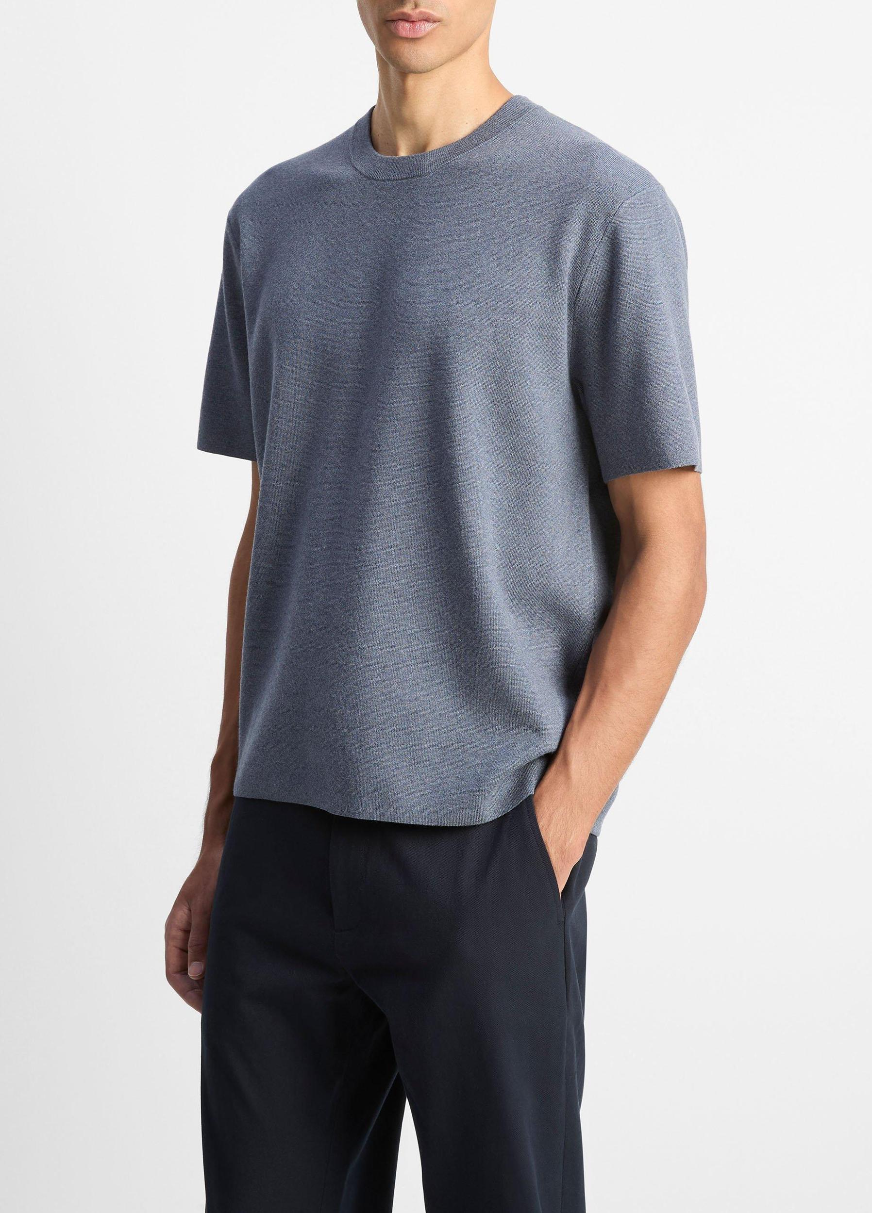 Milano Short-Sleeve Crew Neck Sweater Product Image