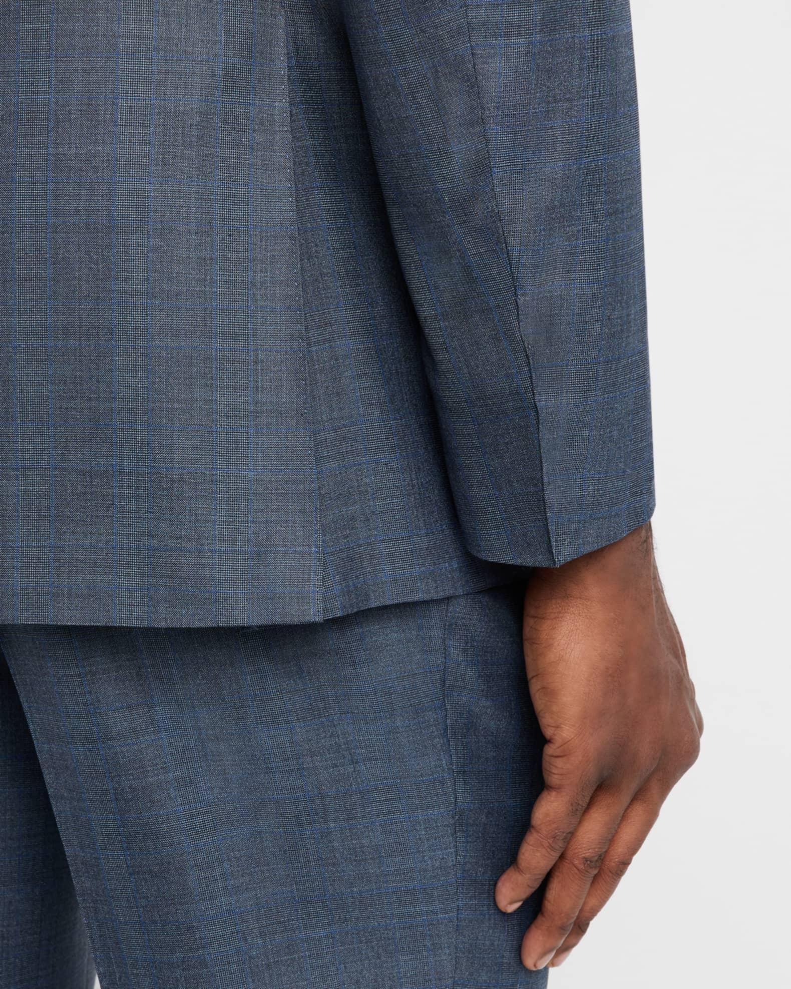 Men's Wool-Silk Plaid Suit Product Image