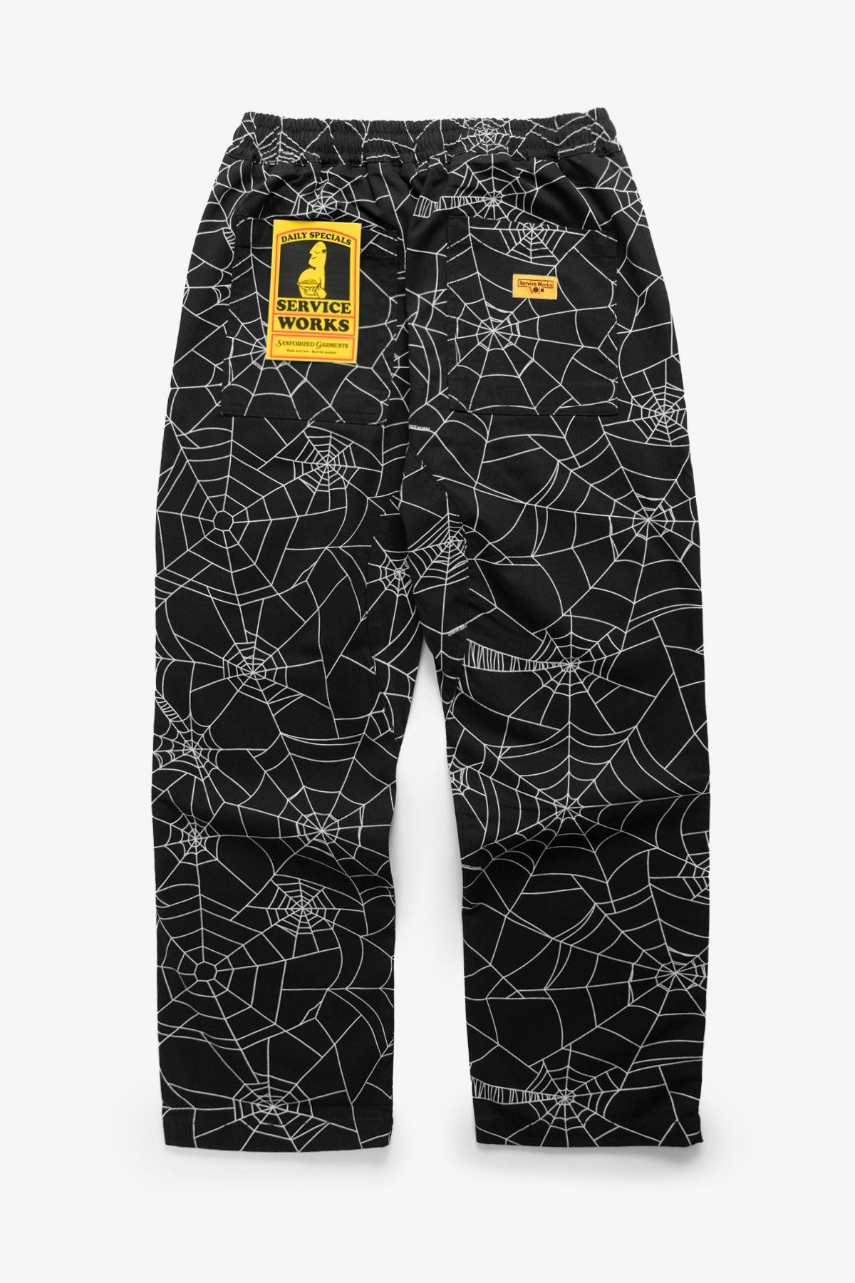 Service Works - Patterned Chef Pants - Black Web Product Image