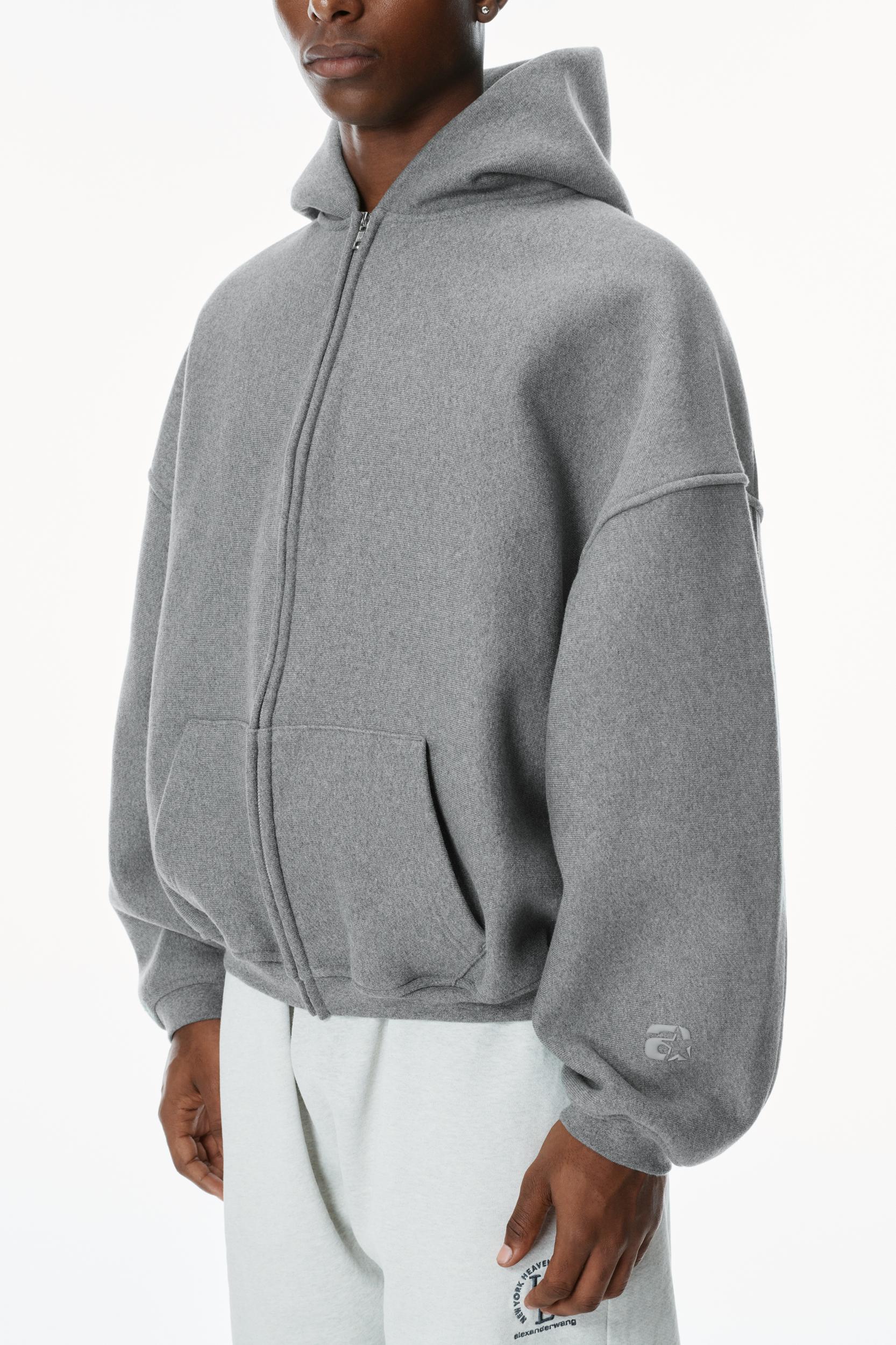 Star Zip Up Hoodie In Dense Fleece Product Image