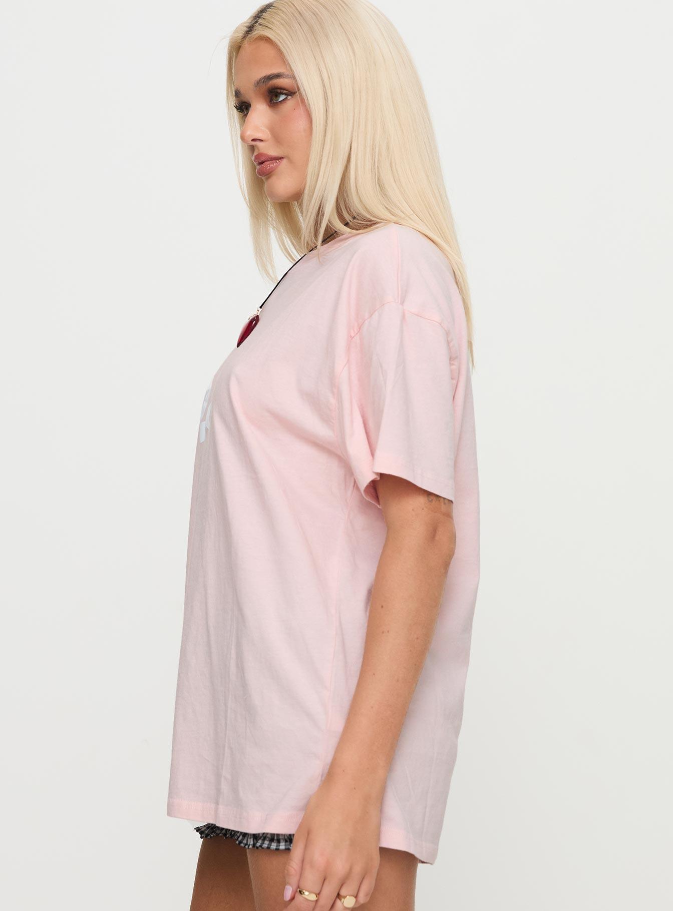Asta Oversized Tee Pink Product Image