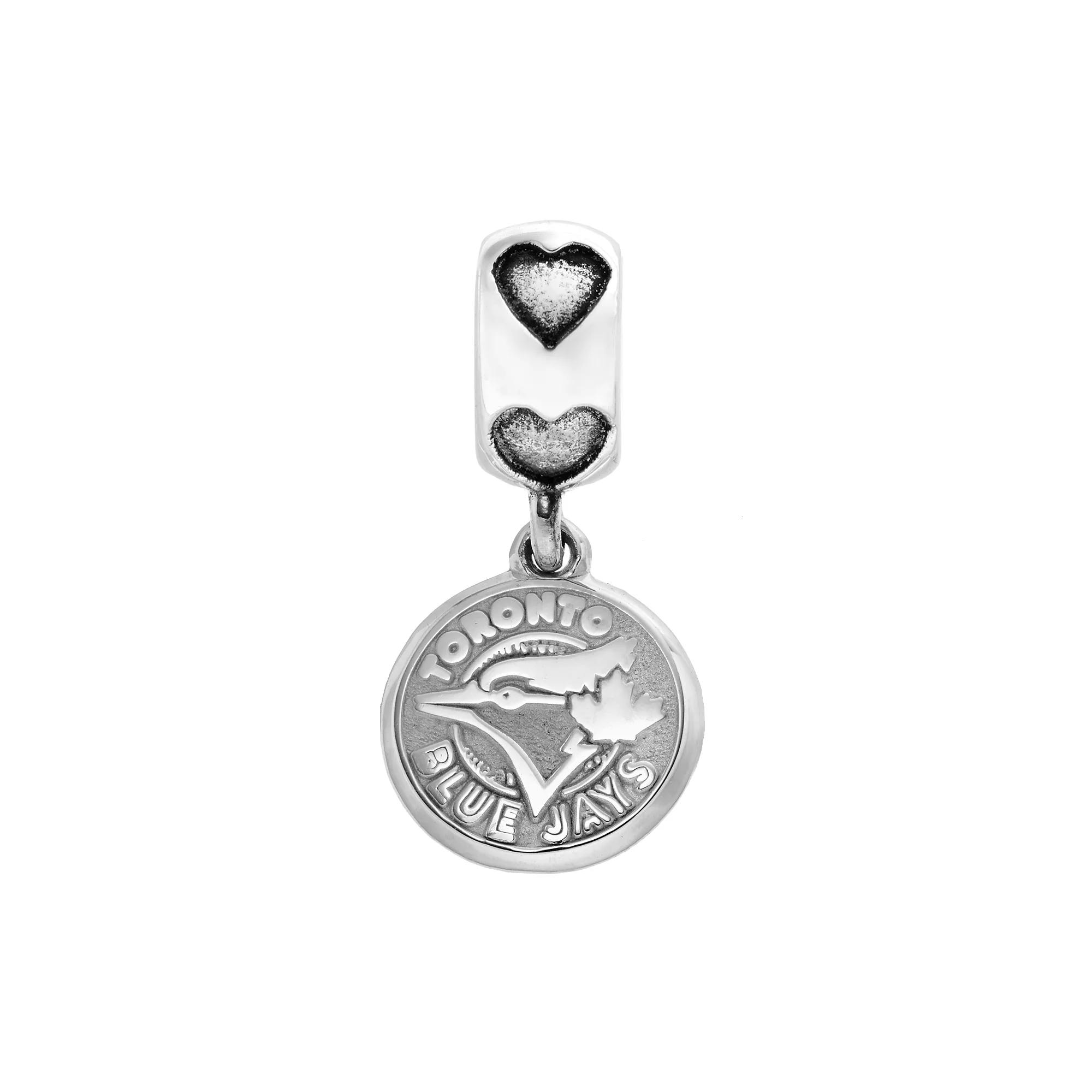 LogoArt Toronto Blue Jays Sterling Silver Team Logo Charm, Women's, Grey Product Image