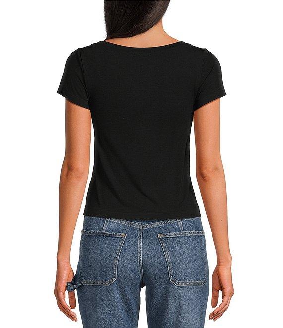 Good American Short Sleeve Boatneck Tee Product Image