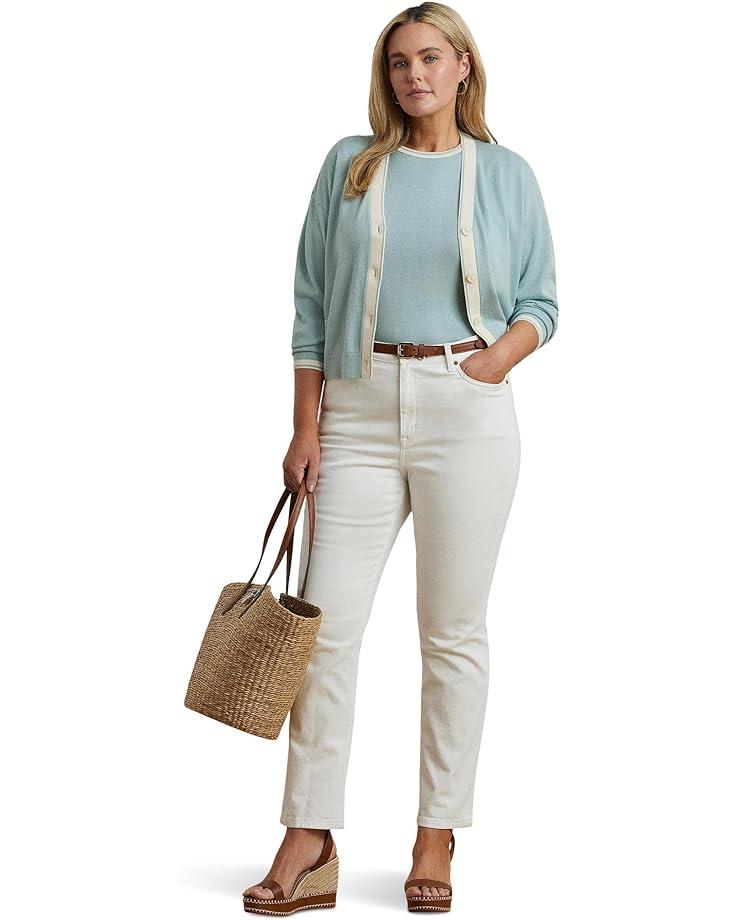 Plus Size Oversize Striped Cotton Voile Shirt Product Image