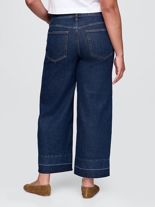 High Rise Stride Wide-Leg Ankle Jeans Product Image