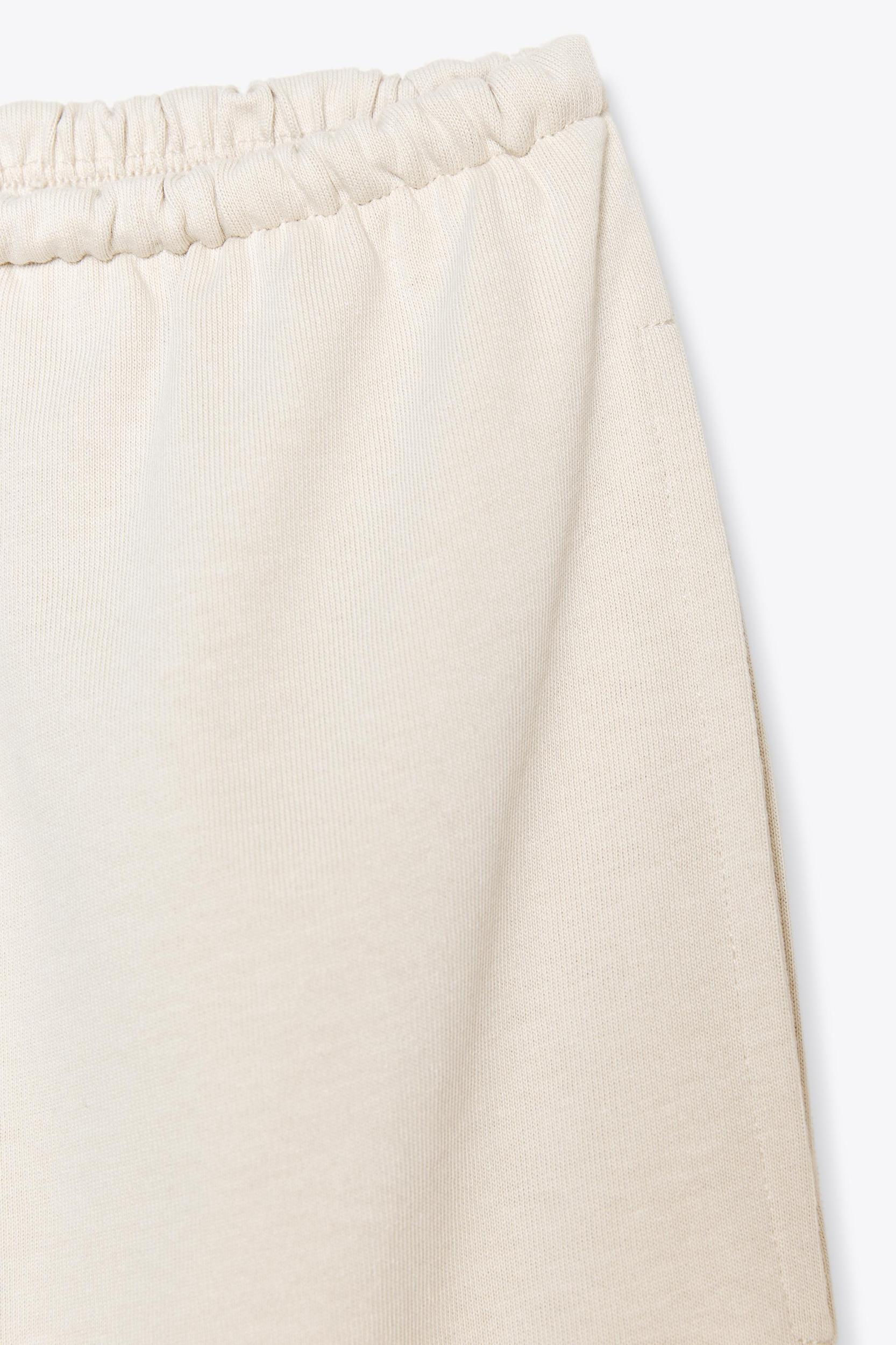 HEAVY COTTON WIDE LEG PANTS Product Image