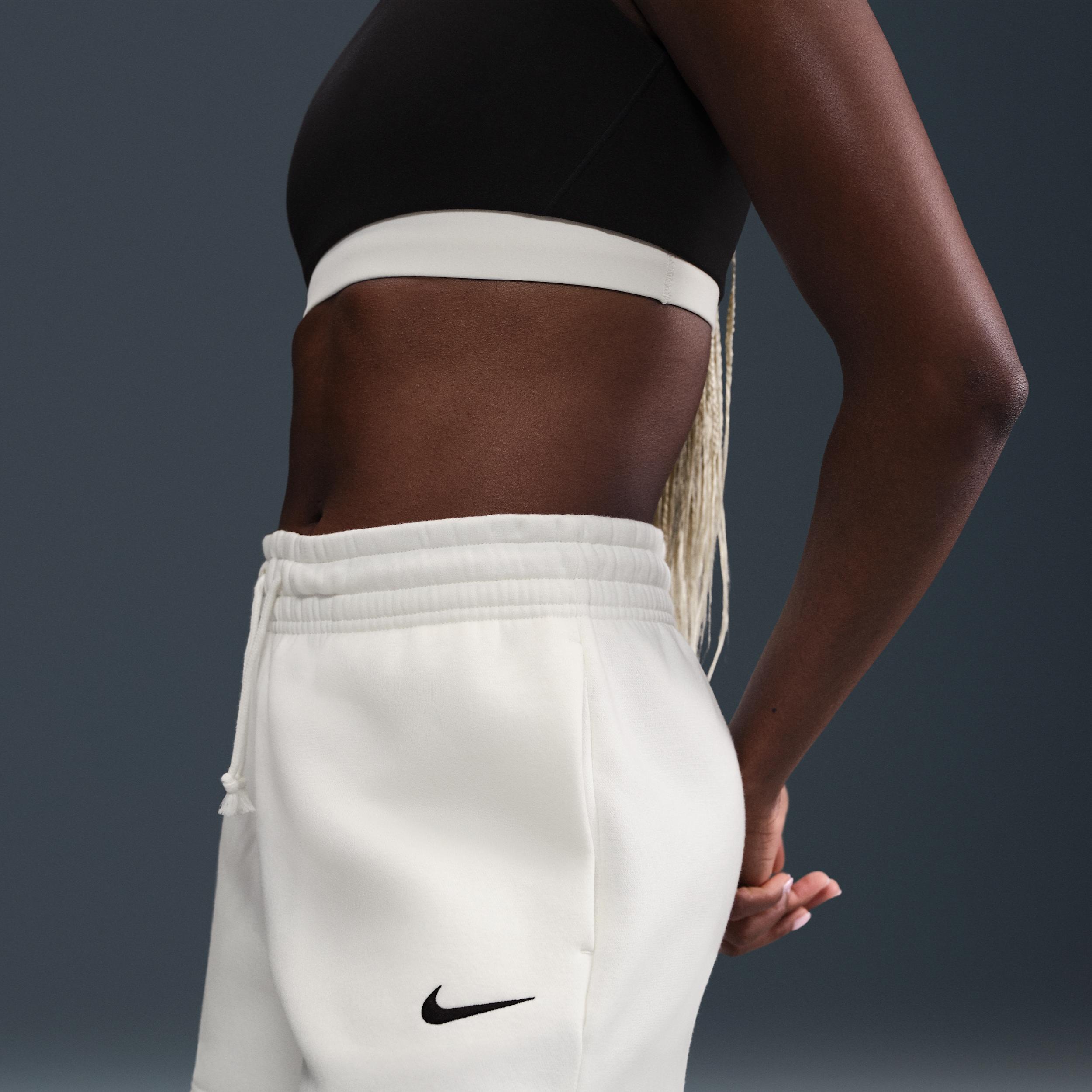 Womens Nike Sportswear Phoenix Fleece Mid-Rise 4 Shorts | IH2108-133 Product Image