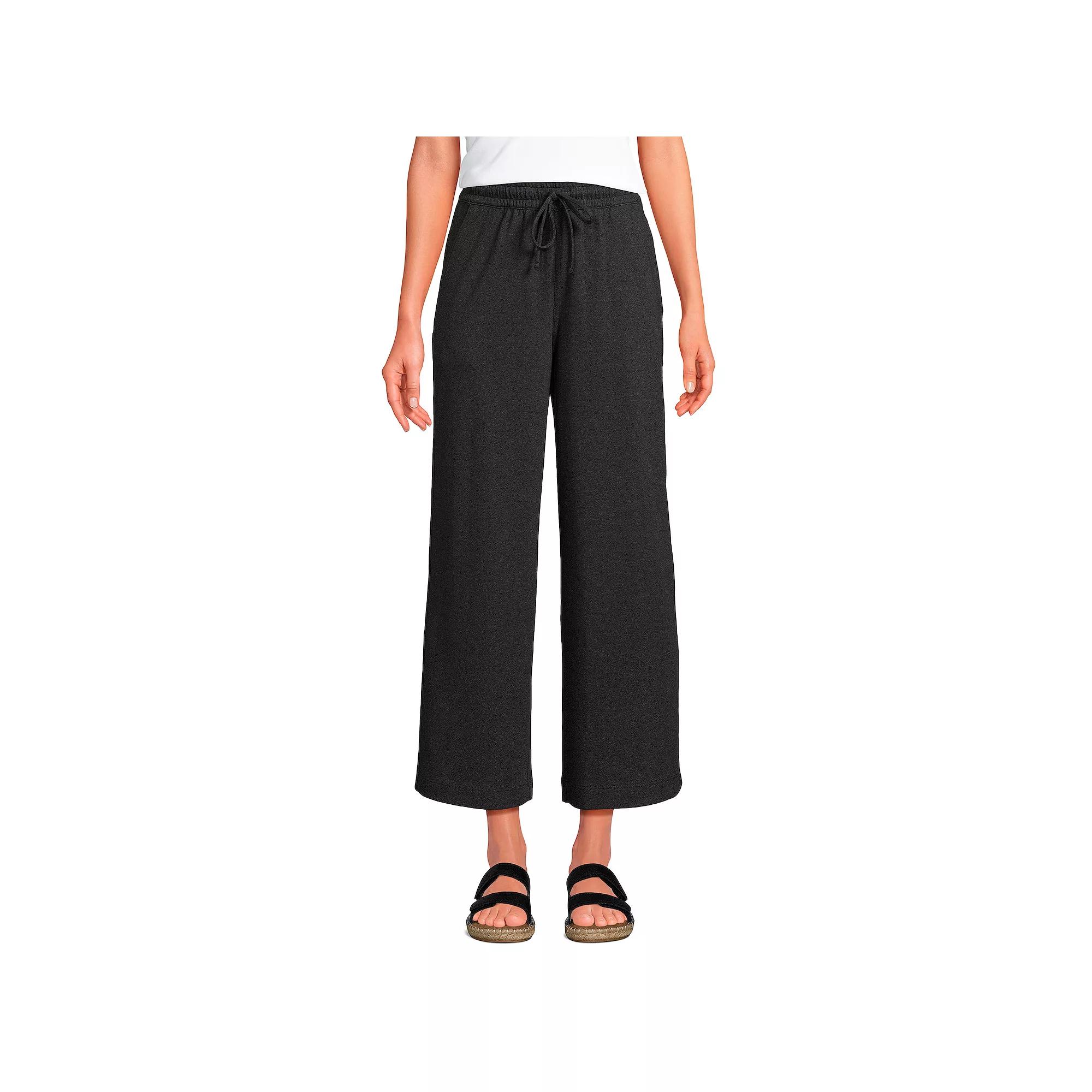 Women's Lands' End Sport Knit Cropped Pants,  Product Image