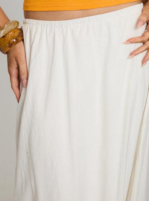 Empress Of Love Maxi Skirt White Product Image