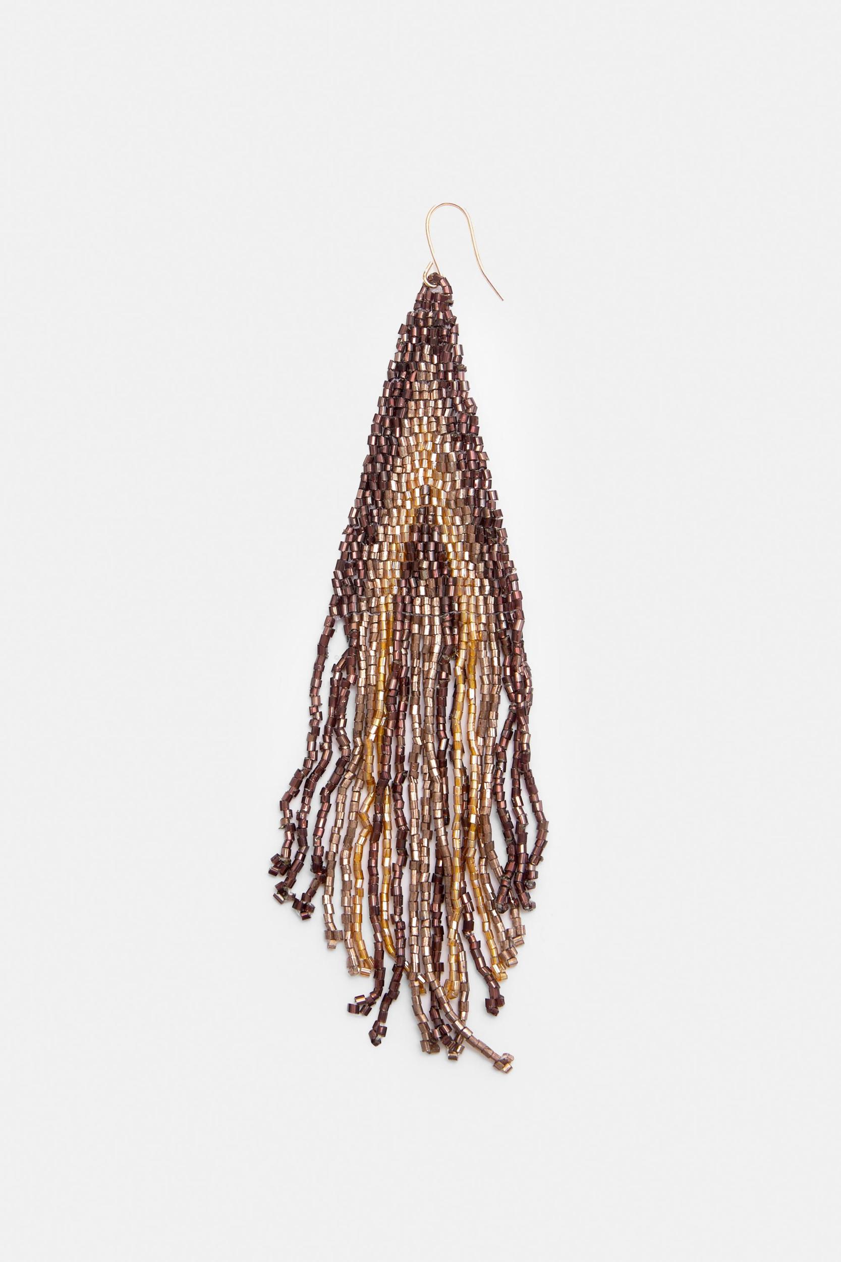 Long boho beaded earrings Product Image