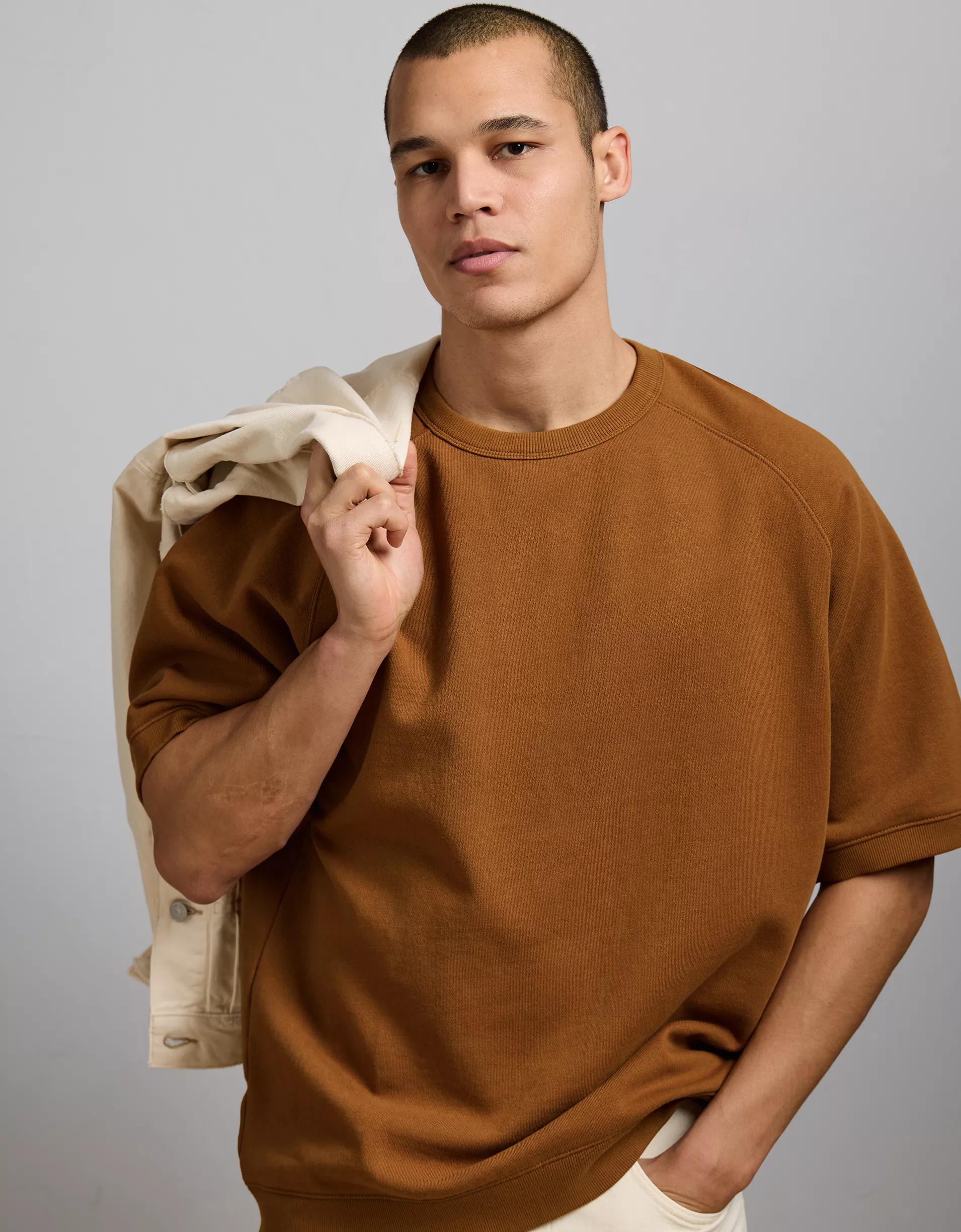 AE77 Premium Short-Sleeve Sweatshirt Product Image