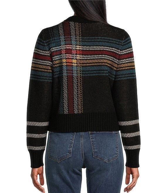 Pendleton Merino Plaid Crew Neck Long Sleeve Pullover Product Image
