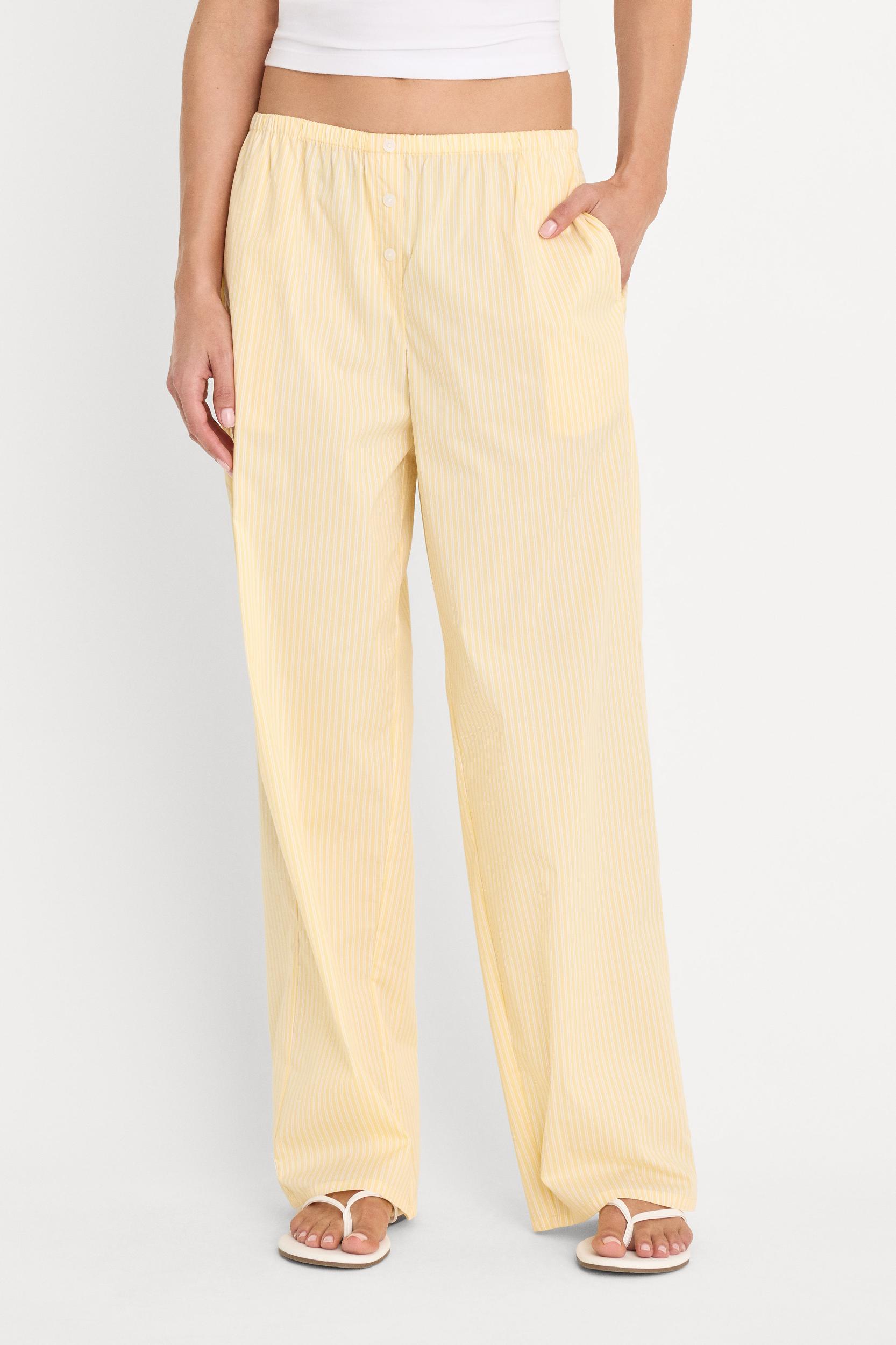 POPLIN PULL ON PANTS | BUTTERBEAM STRIPE Product Image