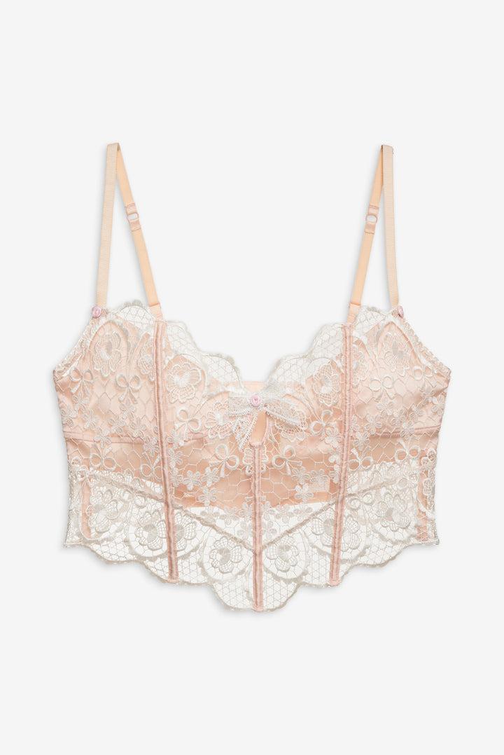 Tea Cake Lace Bustier — White Product Image