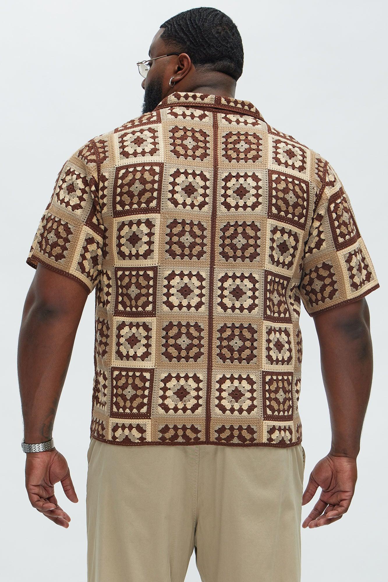 Nolan Textured Shirt - Brown/combo Product Image