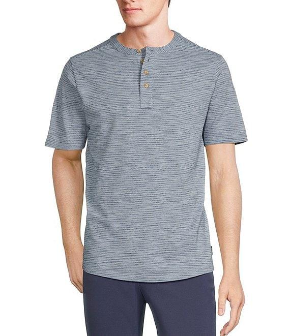 Rowm Tourister Short Sleeve Spacedye Henley Shirt Product Image