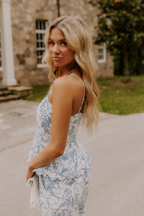 Chateau Charm Floral Peplum Top Product Image