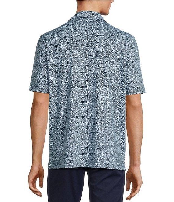 Hart Schaffner Marx Short Sleeve Luxury Performance Leaf Geo Polo Shirt Product Image