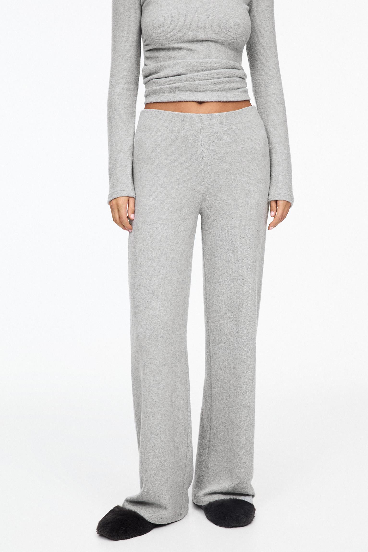 Wide-leg knit pants Product Image