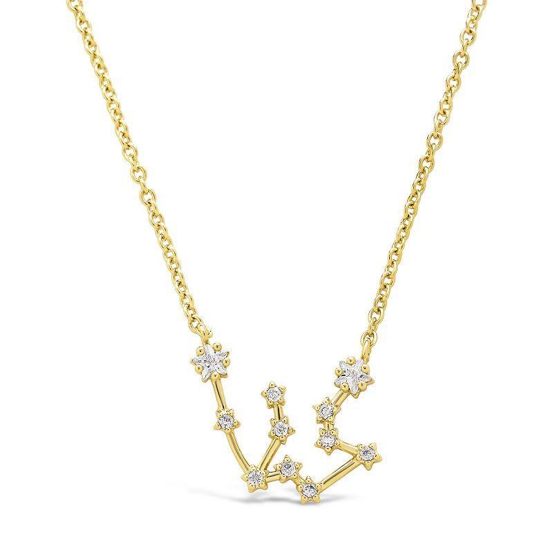 MC Collective Cubic Zirconia Constellation Necklace, Women's, 14k Gold Tone Gemini Product Image