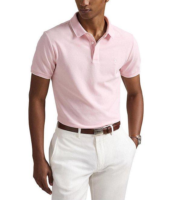 Polo Ralph Lauren Classic Fit Tipped Stretch Mesh Short Sleeve Polo Shirt Product Image
