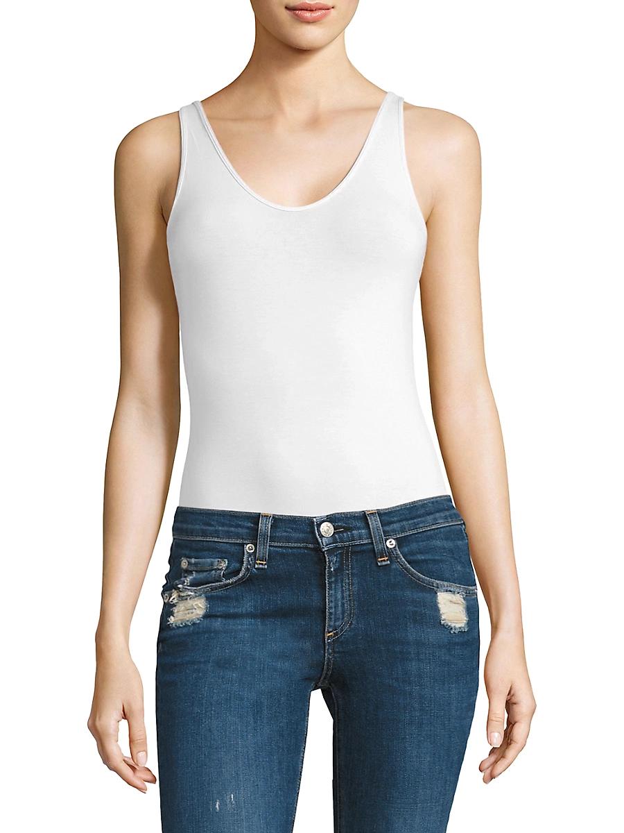 Womens V-Neck Stretch-Modal Bodysuit Product Image