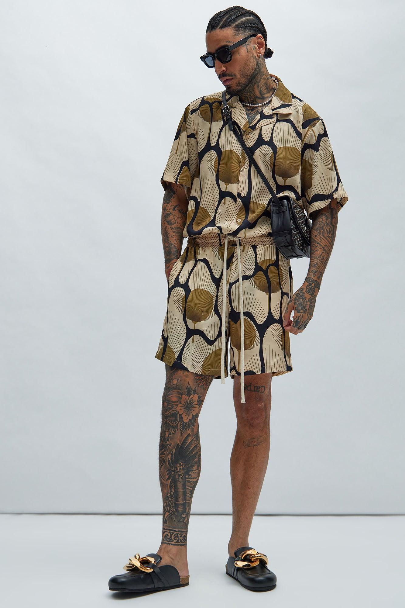 Sahara Textured Shirt - Tan/Multi Product Image