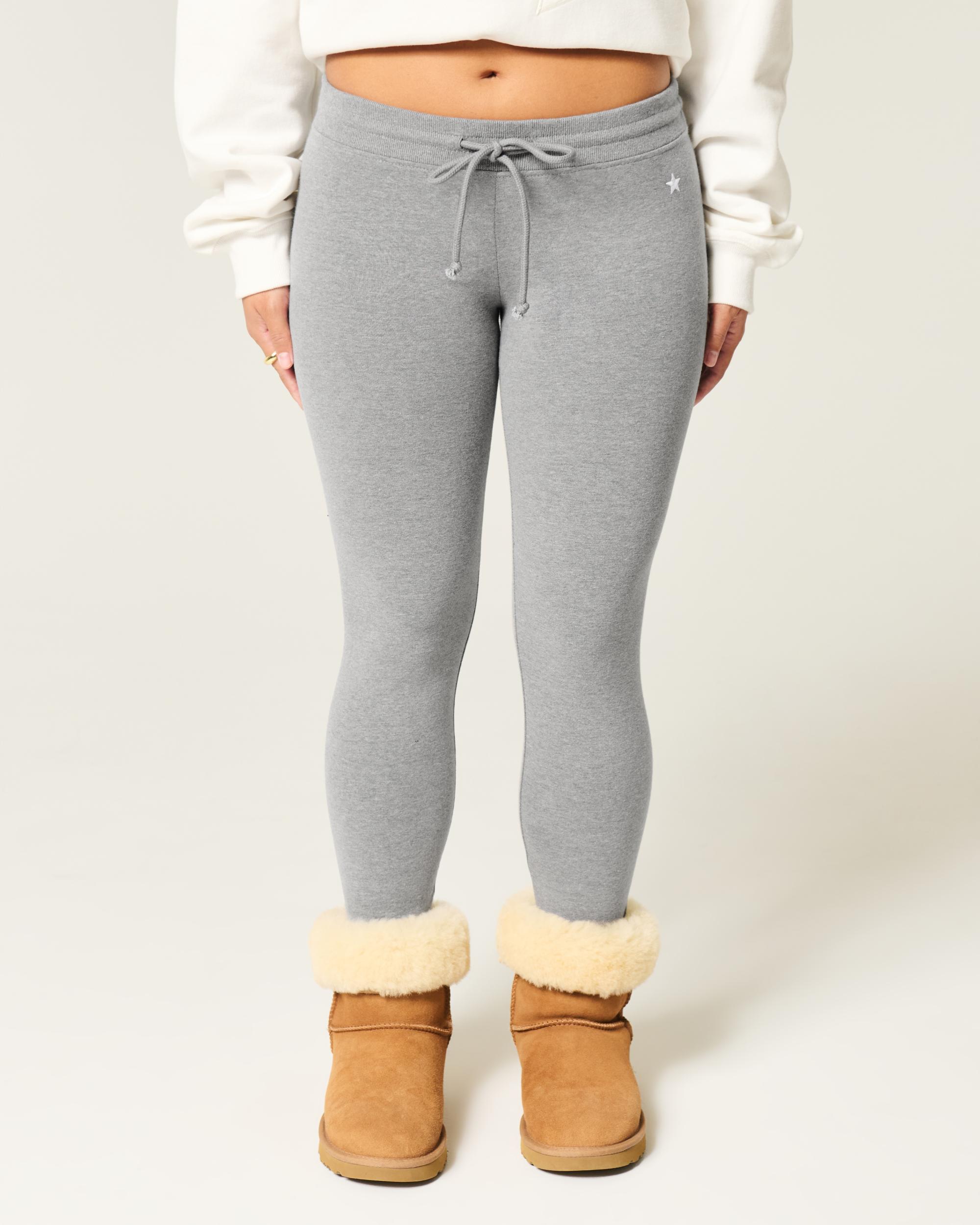 Bow Graphic Fleece Leggings Product Image