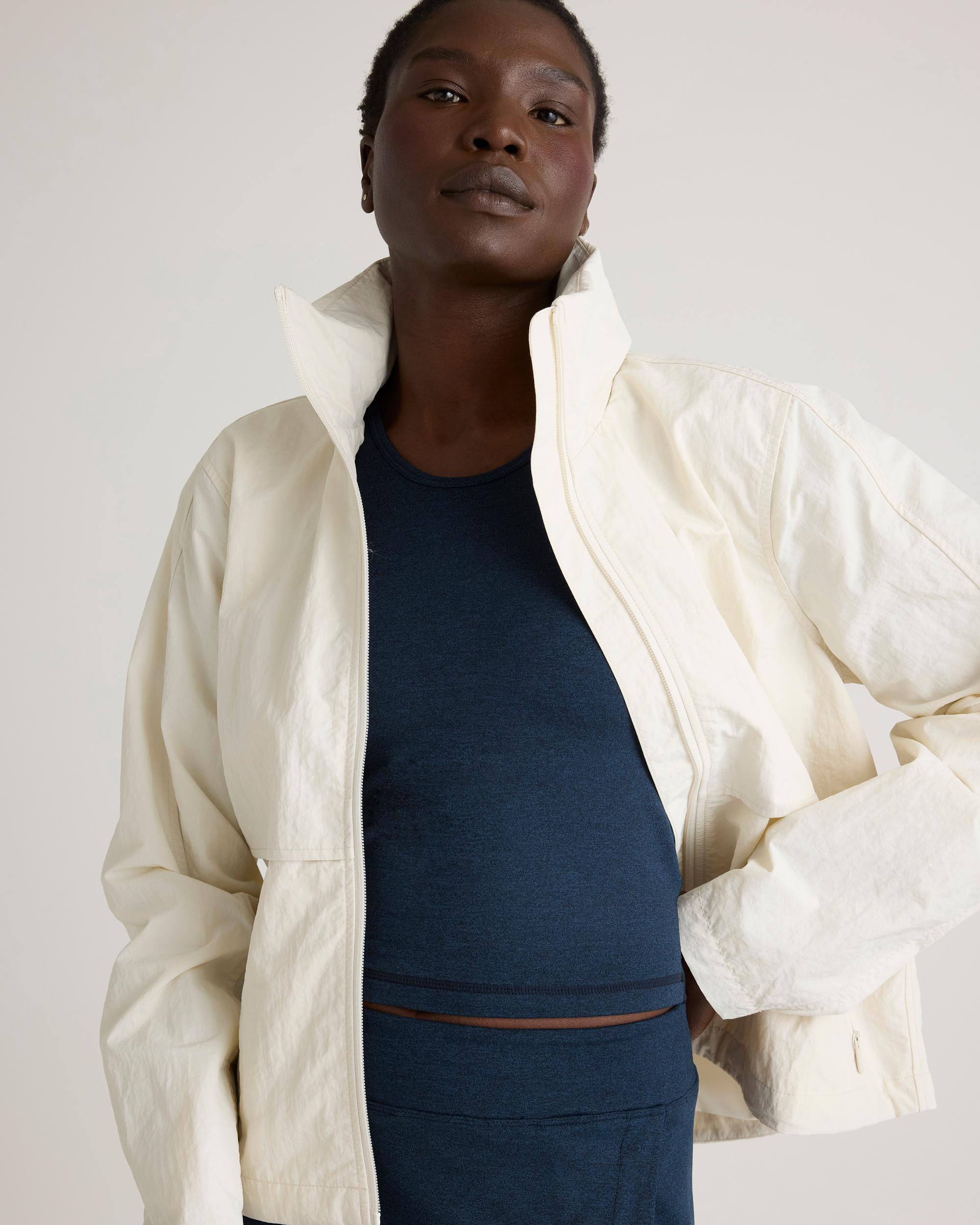 Quince | Women's Ultra-Soft High Neck Cropped Tank Top Polyester Product Image