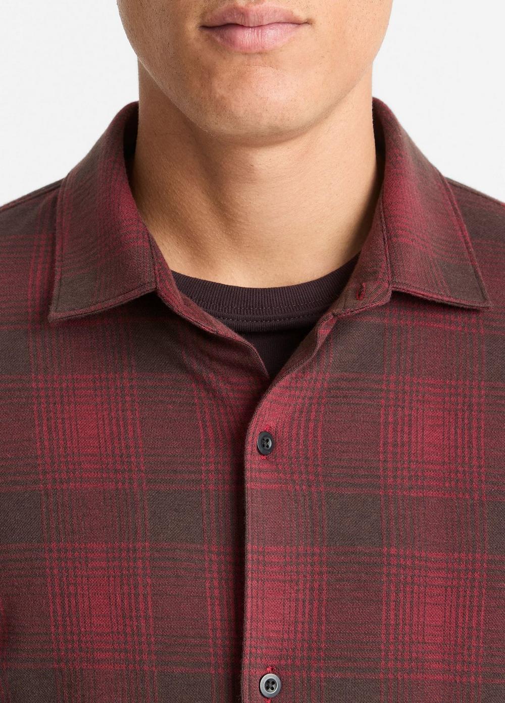 Ombré Plaid Cotton-Blend Shirt Product Image