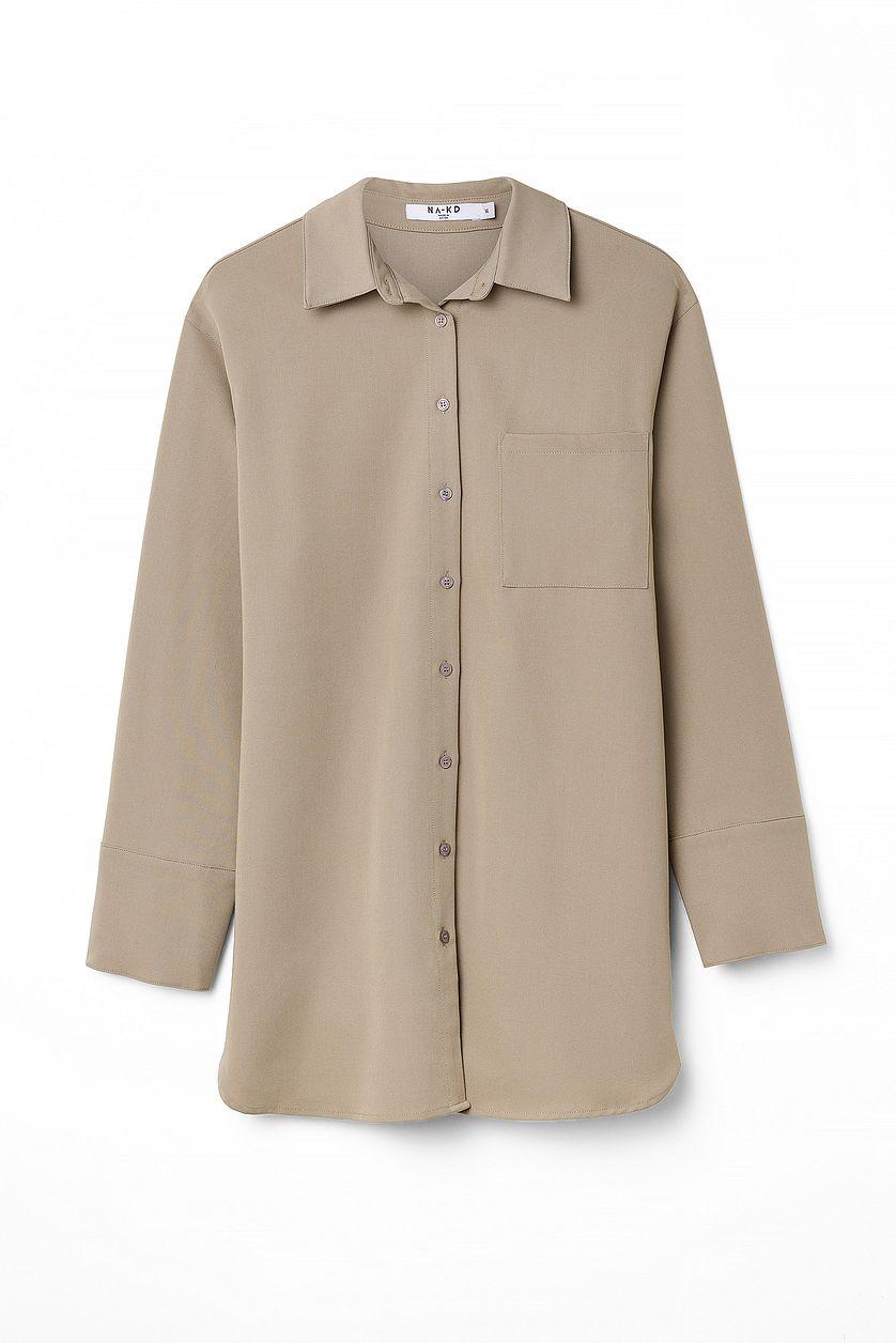 Oversized Shirt Dress Product Image