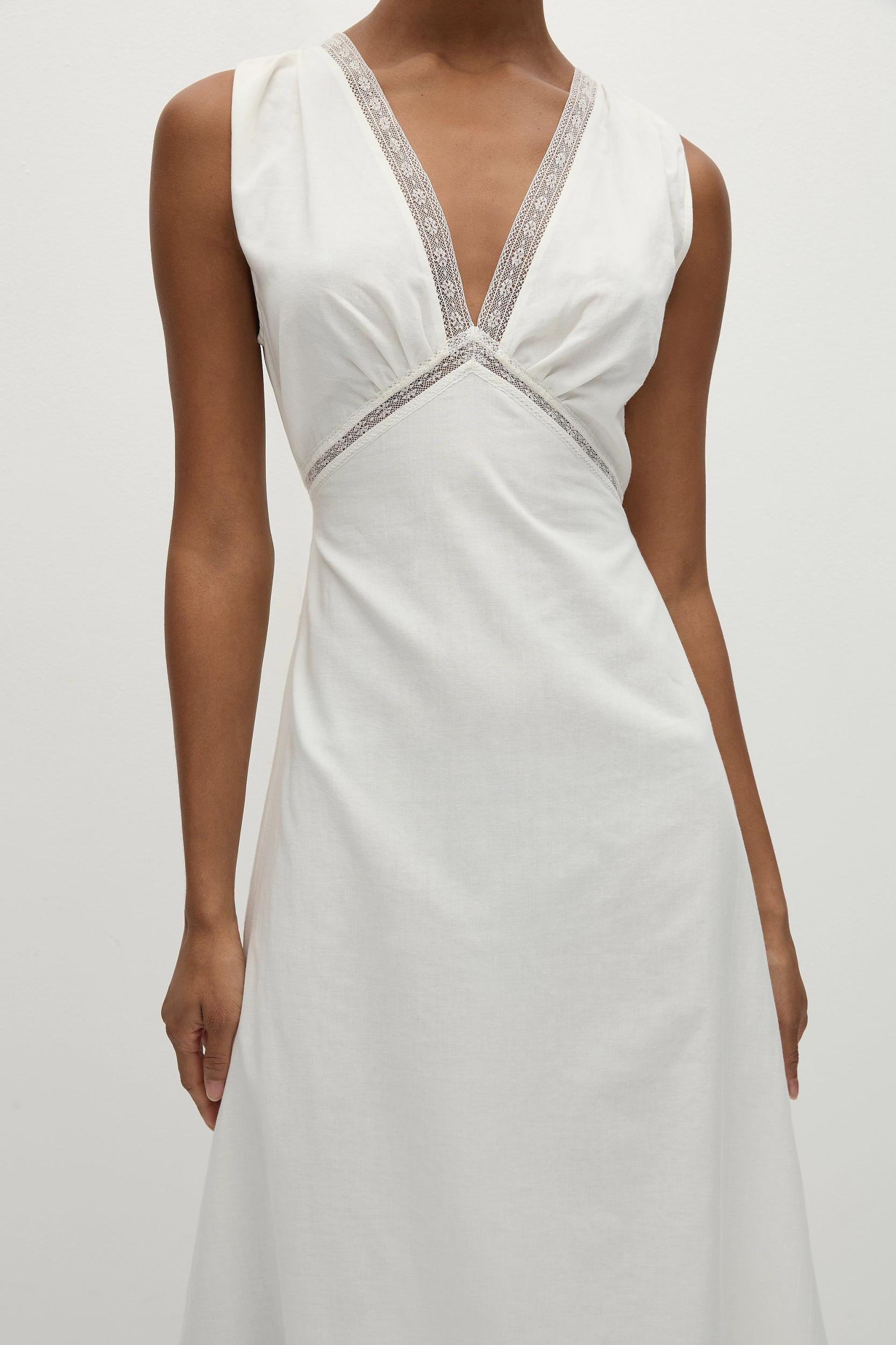 Denise Maxi Dress White - Final Sale Product Image