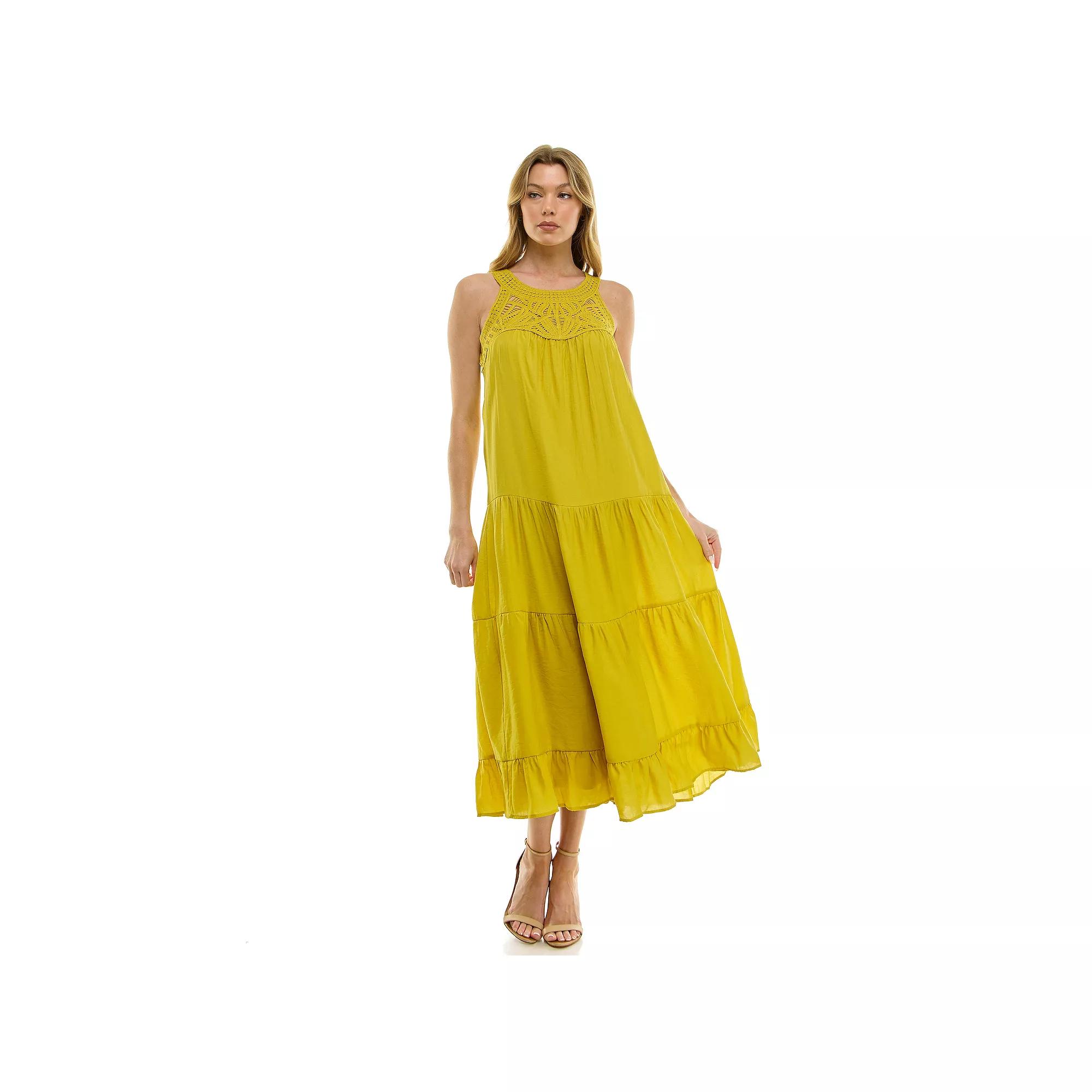 Women's Luxology Woven Tiered Maxi Dress,  Product Image