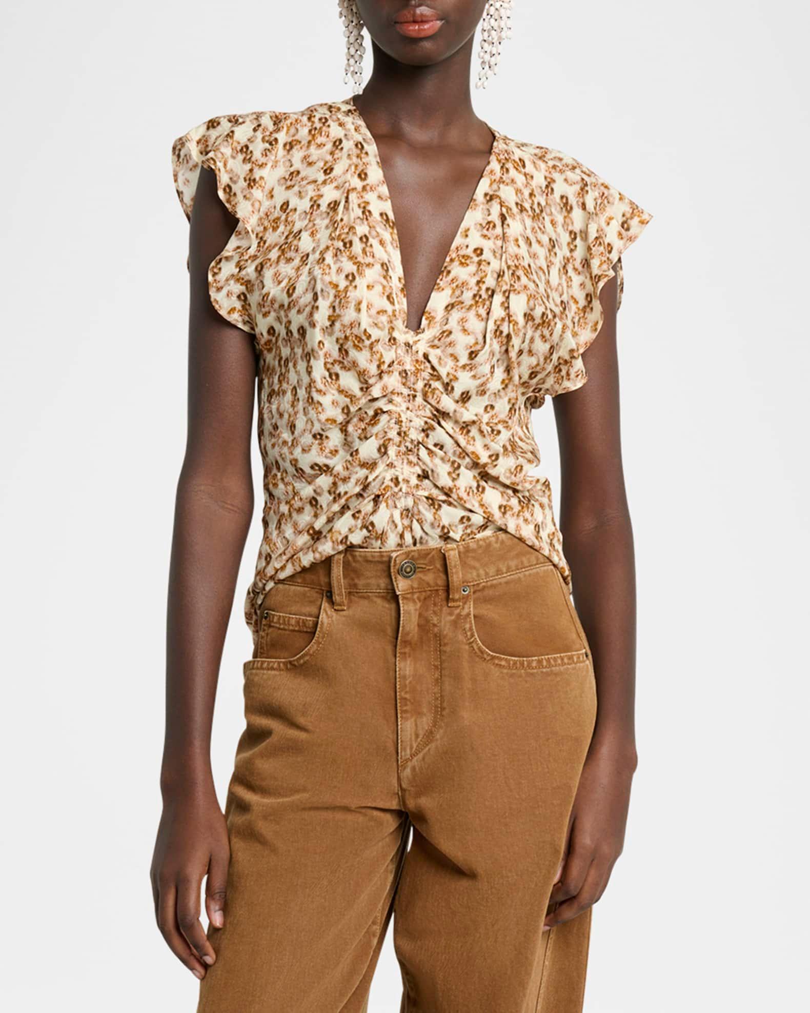 Lonea Ruched Short-Sleeve Top Product Image