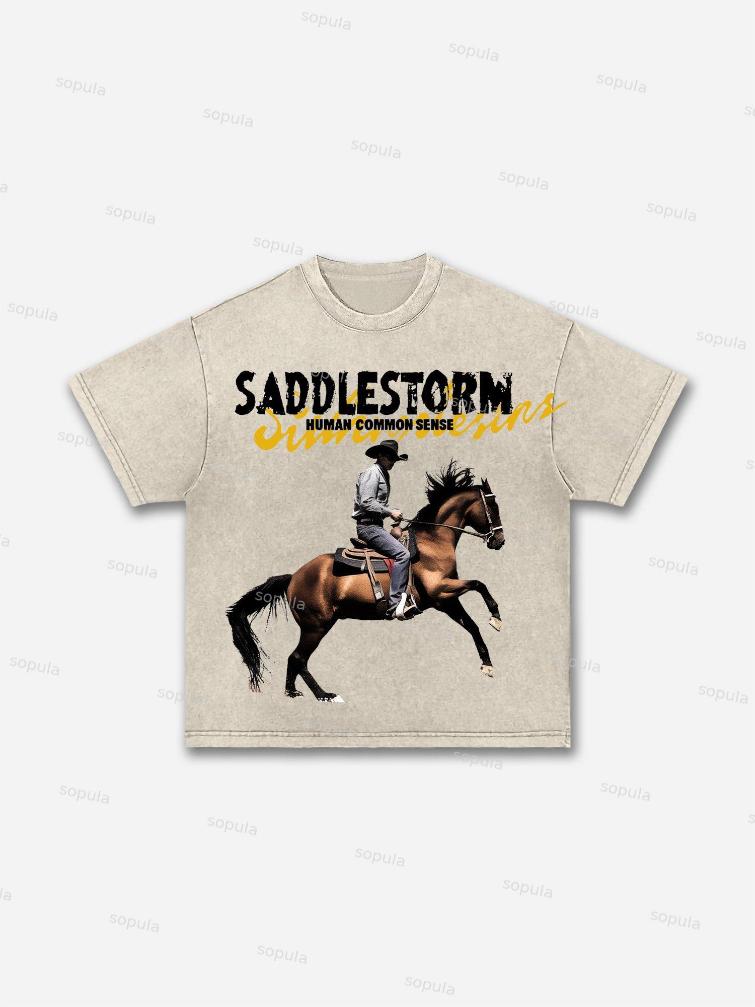 God Heals The Broken Vintage Graphic Acid Wash T-shirt Product Image