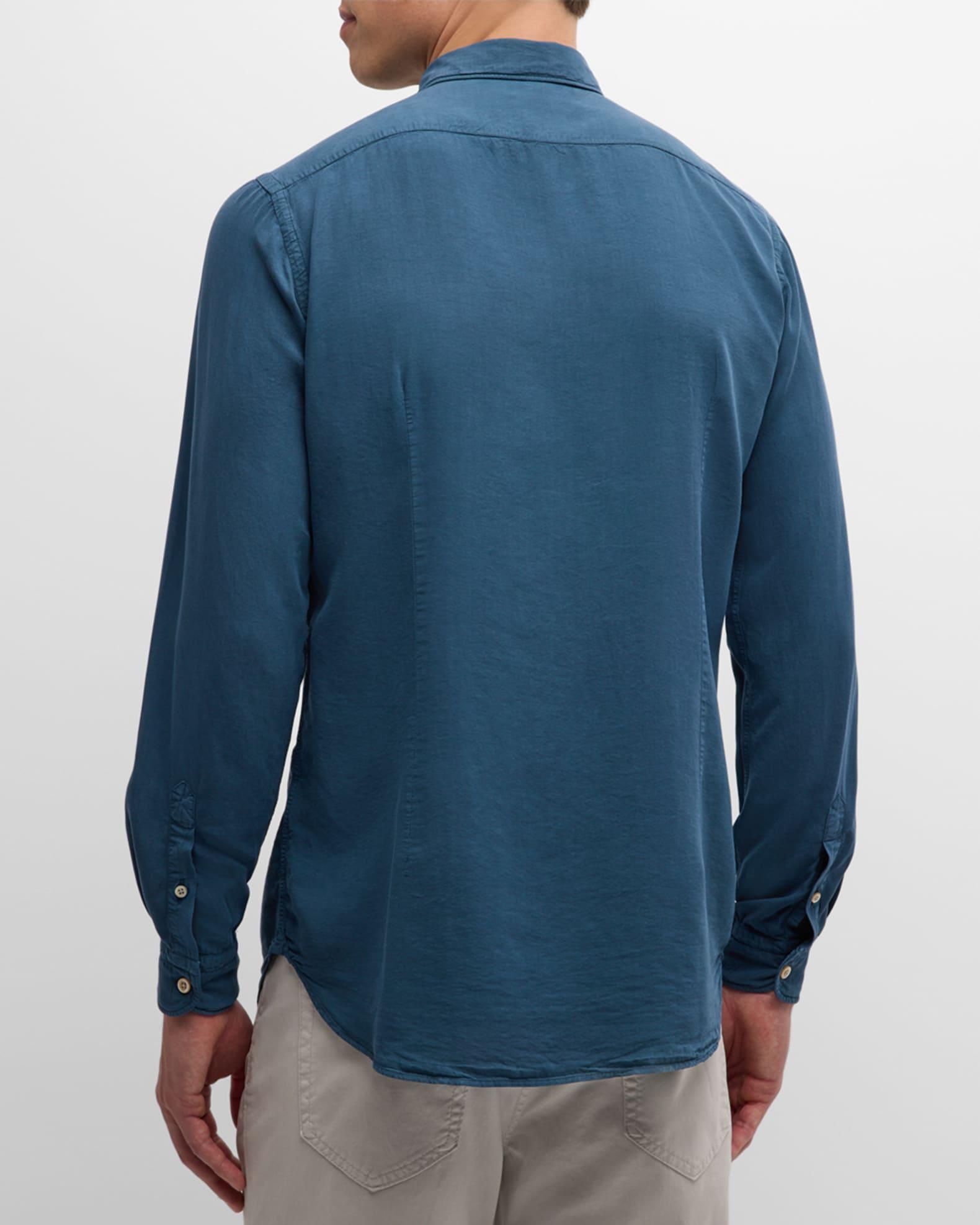Men's Garment-Washed Lyocell Sport Shirt Product Image