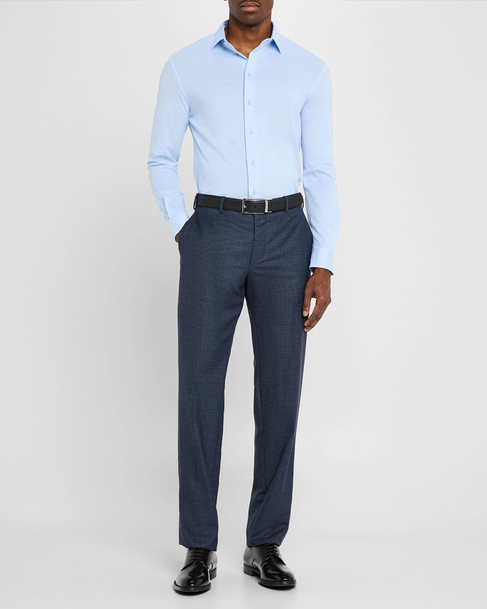 Men's Pique Jersey Micro-Dot Sport Shirt Product Image