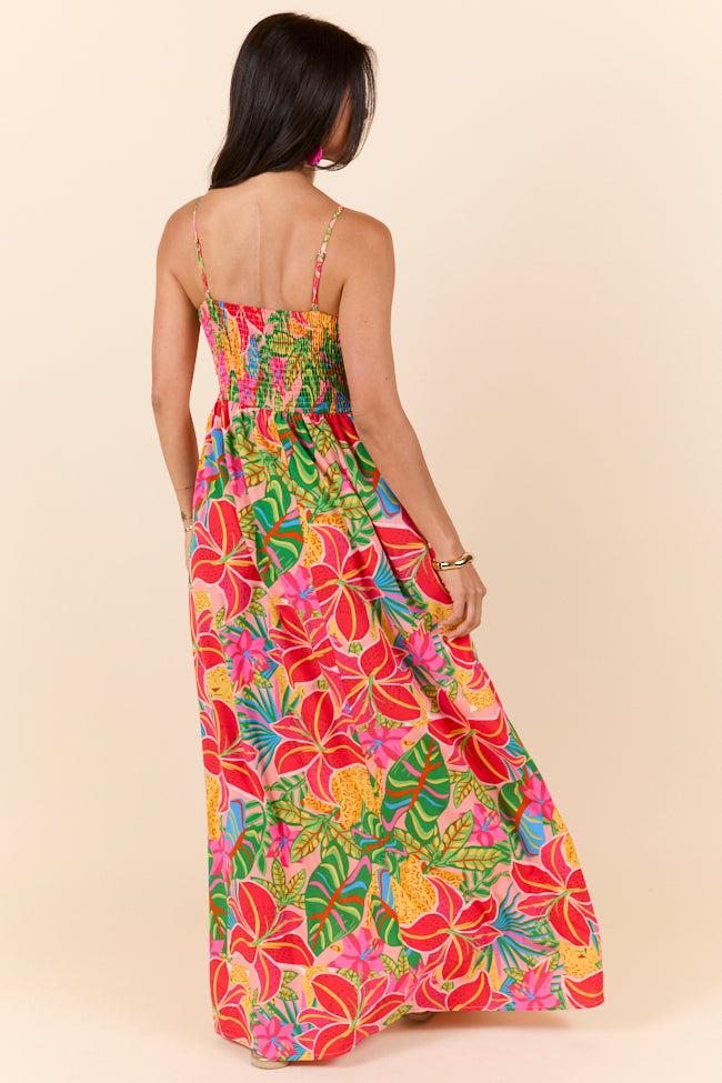 Keep It Floral Pink Printed Dress Product Image