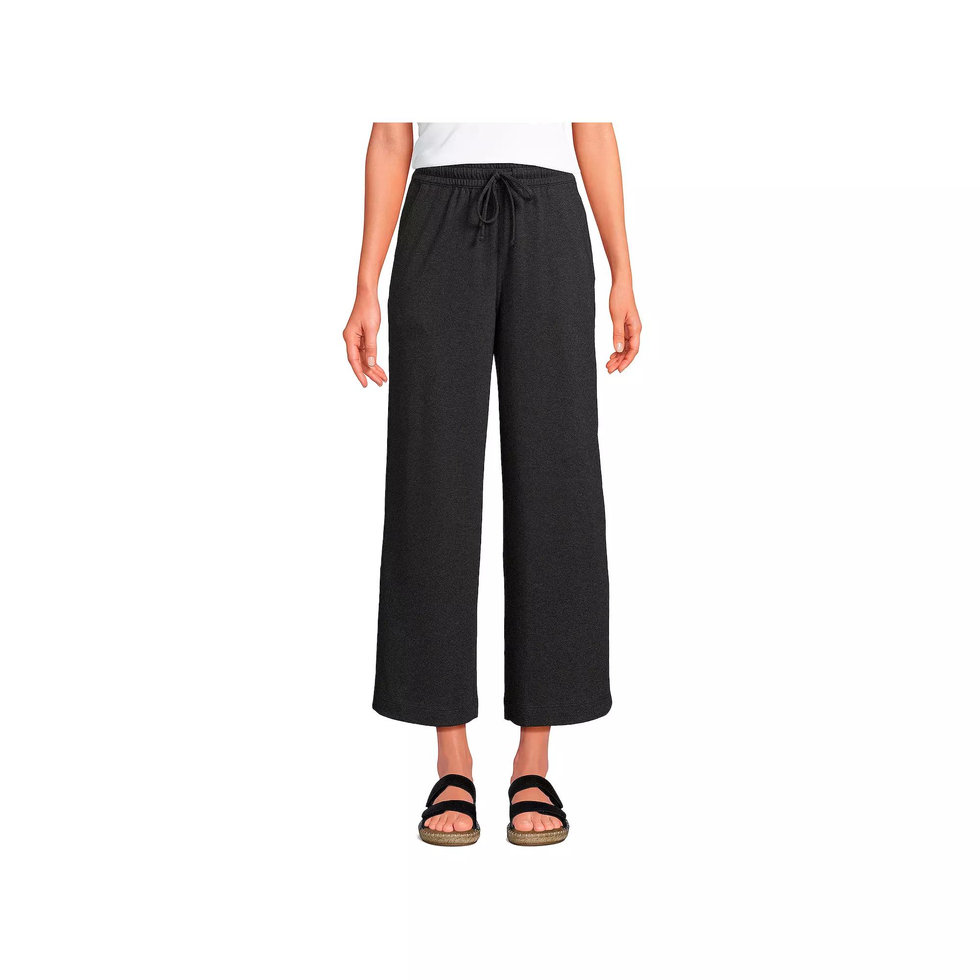 Women's Lands' End Sport Knit Cropped Pants,  Product Image